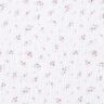 Tissu double gaze de coton fleurs romantiques – blanc,  thumbnail number 1