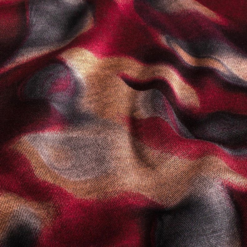 Jersey romanite Aurores boréales – rouge bordeaux/bleu acier,  image number 2