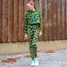 Jersey coton Ginkgo | Glitzerpüppi – vert foncé/or ancien,  thumbnail number 8