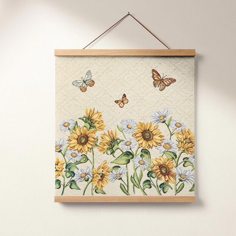panneau décoratif Gobelin Sonnenblumen – beige clair/jaune soleil, image number 5