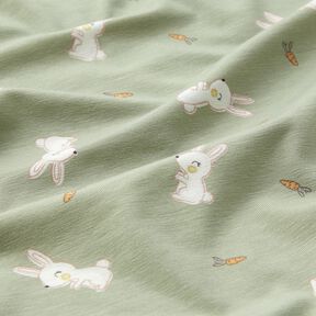 Bambou Jersey coton Lapin et carotte – greige, 