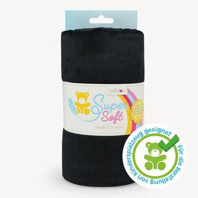 Peluche SuperSoft SNUGLY [ 1 x 0,75 m | 5 mm ] | Kullaloo – noir, 