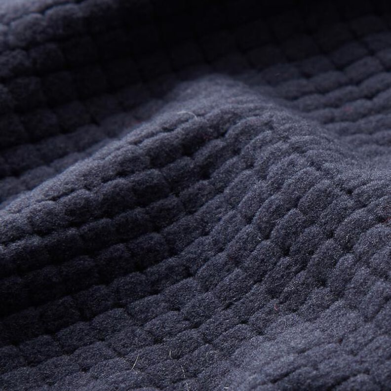 Jersey structuré Petites boîtes – bleu marine,  image number 2