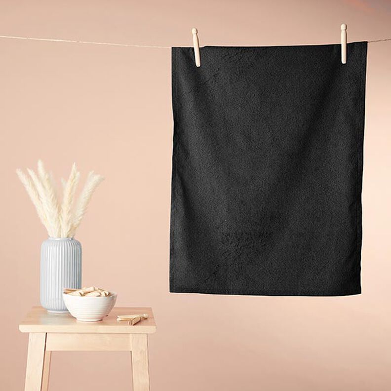 Tissu éponge – noir,  image number 7