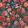 Velours de décoration Vrilles florales – sapin bleu/rosé,  thumbnail number 1