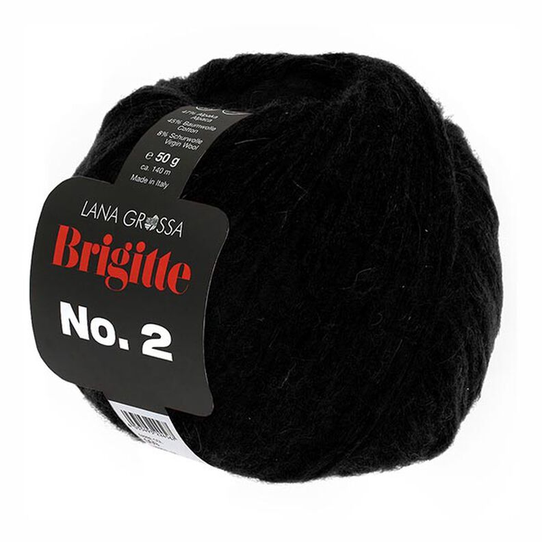 BRIGITTE No.2, 50g | Lana Grossa – noir,  image number 1