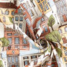 Tissu de décoration Semi-panama Petite ville – écru/olive,  thumbnail number 3
