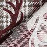 Tissu de décoration Gobelin Tête de cerf – rouge bordeaux/beige,  thumbnail number 4