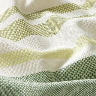 Tissu de décoration Semi-panama Mélange de rayures multicolores recyclé – vert, 