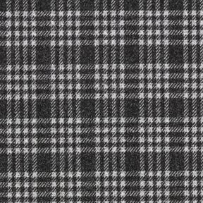 Maille pour manteau stretch &agrave; carreaux &ndash; gris clair/noir | Reste 80cm, 