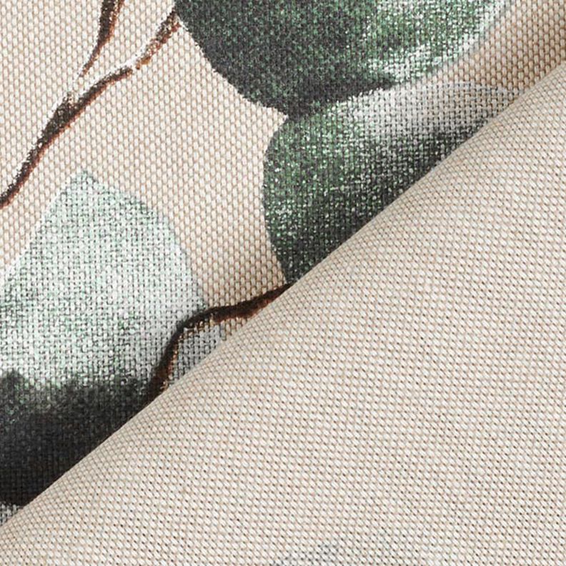 Tissu de décoration Semi-panama Eucalyptus – nature/menthe,  image number 4
