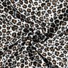 Tissu double gaze de coton Imprimé léopard – blanc/noir,  thumbnail number 3