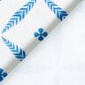 Tissu de décoration Sergé coton Losanges élégants  – blanc/bleu,  thumbnail number 4