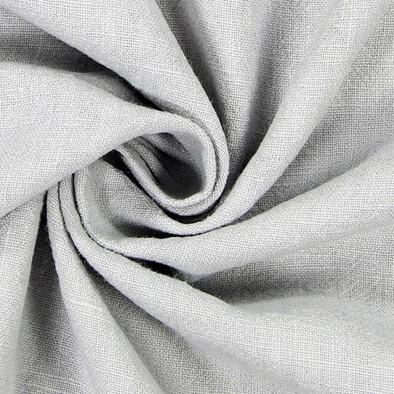 Tissu de Ramie–Mix stonewashed, qualité lourde – gris clair,  image number 2