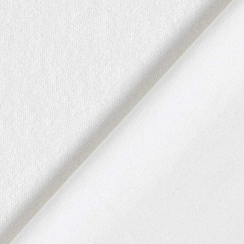 Tissu éponge Stretch Uni – blanc,  image number 3
