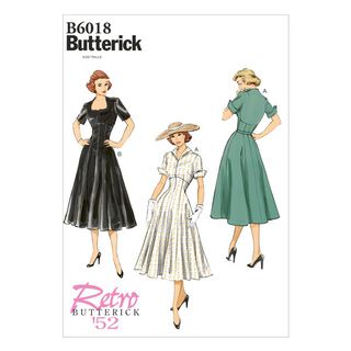 Robe Vintage 1952, Butterick 6018|32 - 40, 