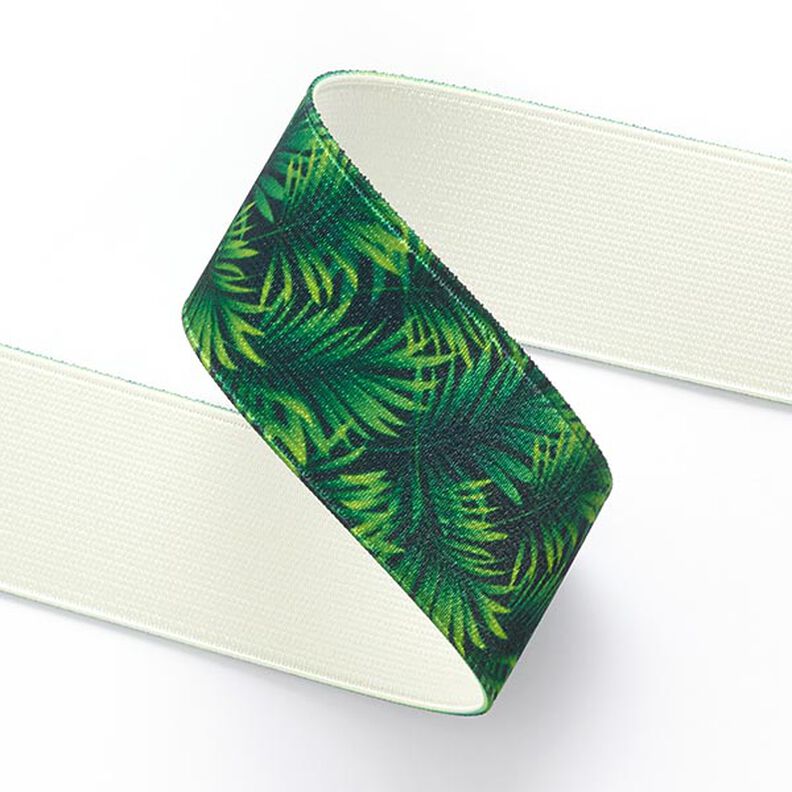 Ruban élastique Jungle [ 3,5 cm ] – vert herbe,  image number 2