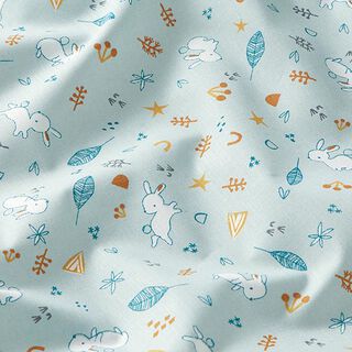 Tissu en coton Cretonne Petit lapin – gris clair, 