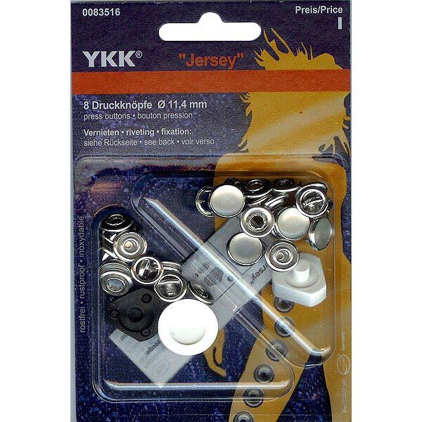 Bouton-pression sans couture Jersey 1 – écru | YKK, image number 1