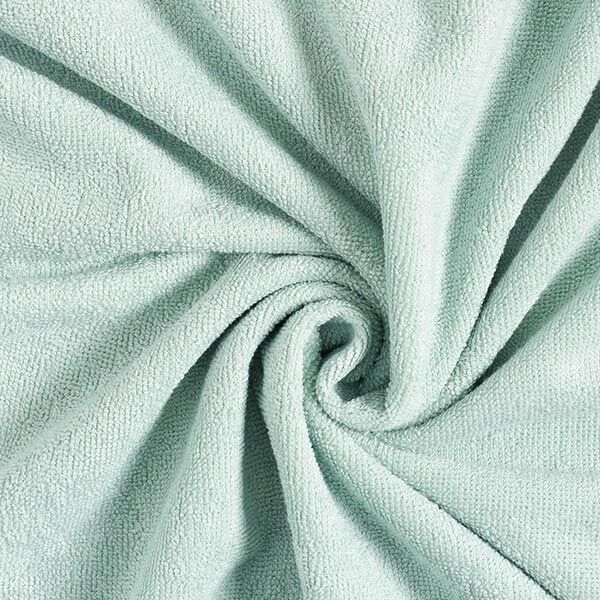 Tissu éponge douillet Bambou Uni – bleu aqua,  image number 5