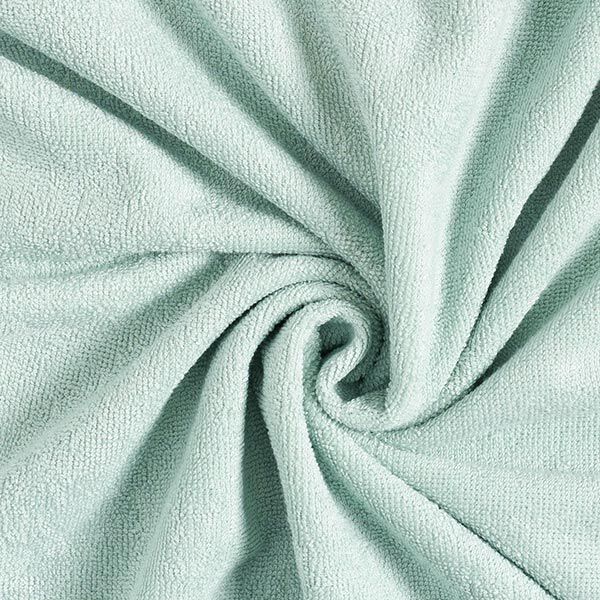 Tissu éponge douillet Bambou Uni – bleu aqua – Échantillon,  image number 4