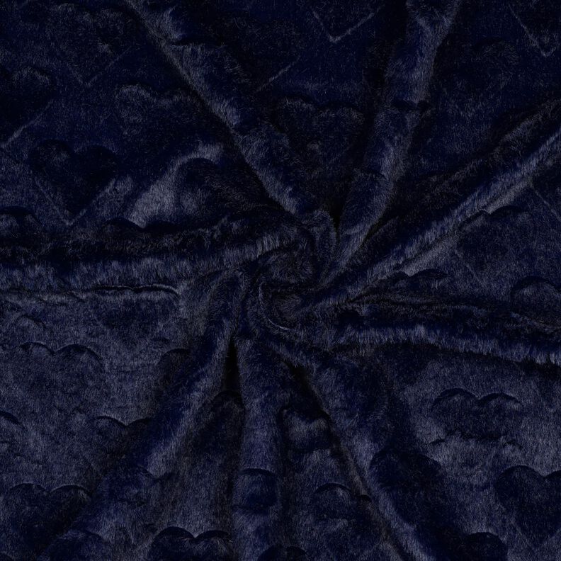 Fourrure synthétique Cœurs | Poppy Fabrics – bleu noir, image number 3
