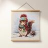 panneau décoratif Gobelin écureuil mignon – beige clair/bronze,  thumbnail number 6