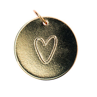 Pendentif Heart [Ø17 mm] | Rico Design – or, 