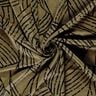 Jersey romanite Feuilles abstraites – olive foncé/noir,  thumbnail number 3