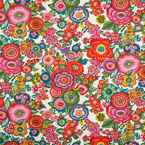 Tissu en coton Cretonne Floral – rouge, 