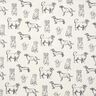 Tissu de décoration Canvas Chiens – crème/gris,  thumbnail number 1
