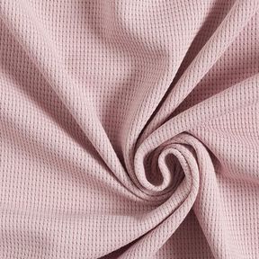 Mini Jersey de coton gaufré uni – vieux rose, 