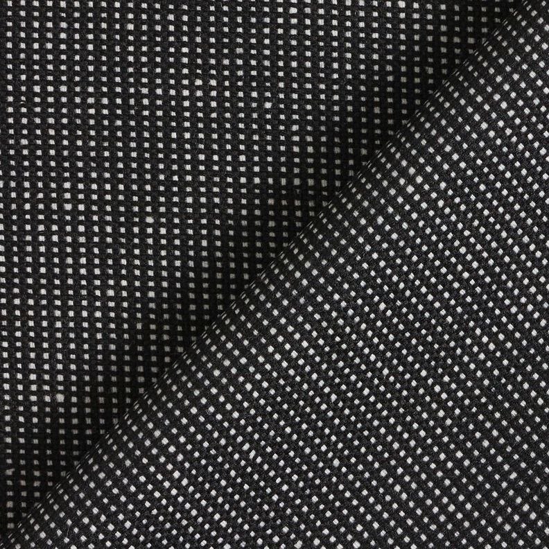 Chiffon en laine à mini carreaux – noir/blanc,  image number 3