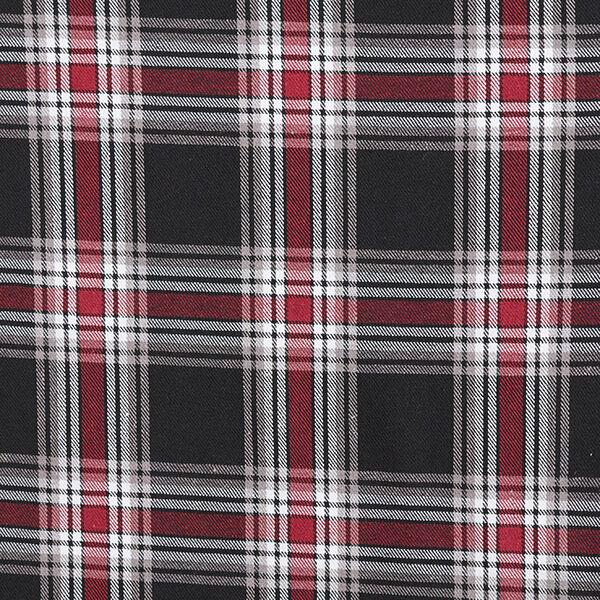 Flanelle de coton Tartan écossais – noir/rouge foncé,  image number 1