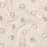 Tissu double gaze de coton Hérissons | Poppy Fabrics – nature/marron clair,  thumbnail number 2