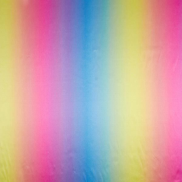 Polyester de satin arc-en-ciel dégradé de couleurs,  image number 1