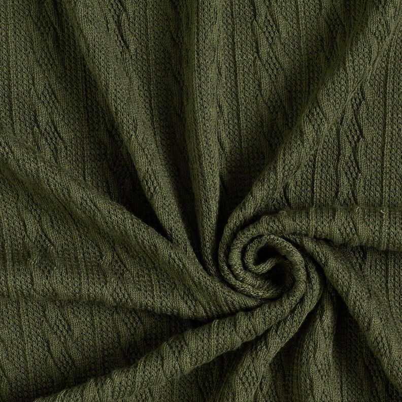 Tissu maille Torsades – pin foncé,  image number 3