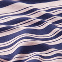 French Terry rayures irrégulières – indigo/rosé, 