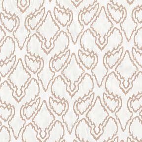 Tissu en coton avec zigzags – beige/beige foncé, 
