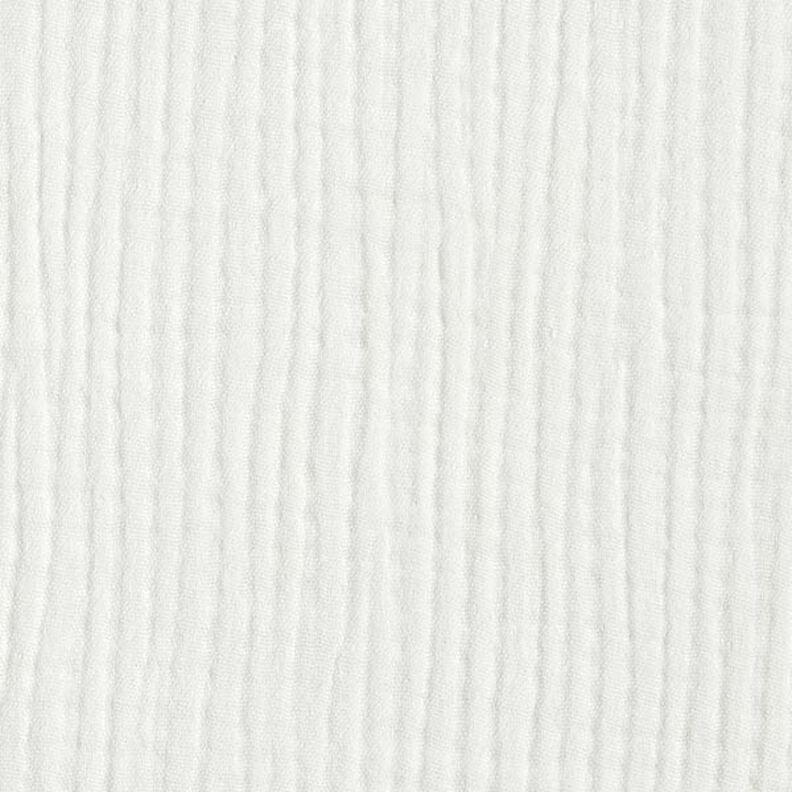 GOTS Tissu triple gaze de coton – écru,  image number 4