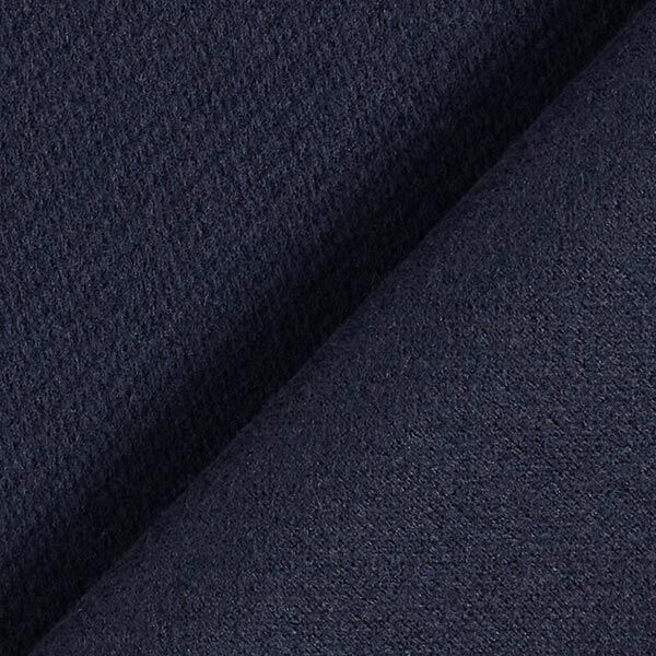 Tissu pour manteau en laine mélangée, uni – bleu nuit,  image number 3