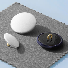 Bouton recouvert, Satin Duchesse – écru, 