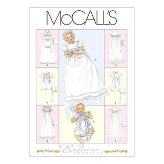 Robe de baptême bébé, McCalls 6221 | NB - L, 
