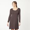 Jersey coton Medium uni – marron noir,  thumbnail number 6