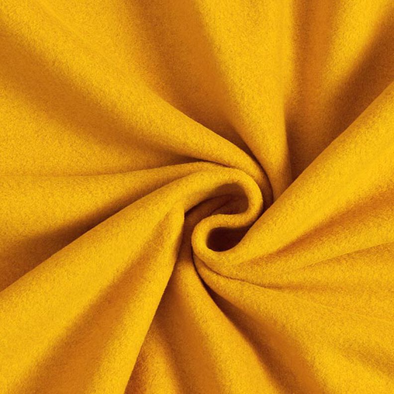 Polaire de coton Uni – jaune curry, image number 1