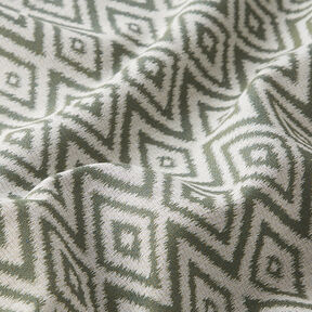 Tissu d'extérieur jacquard Ethno – olive, 