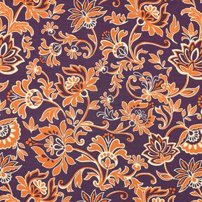 Jersey romanite Fleurs motif cachemire | Poppy Fabrics – lilas, 
