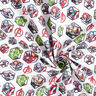 Cretonne Tissu sous licence Mosaïque de motifs Avengers | Marvel – blanc,  thumbnail number 3