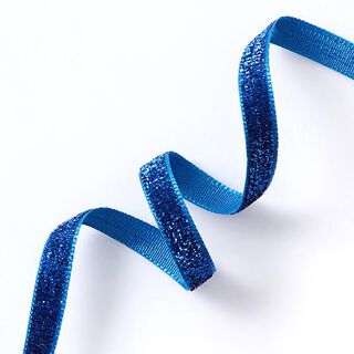 Ruban de velours Métallique [10 mm] – bleu roi, 