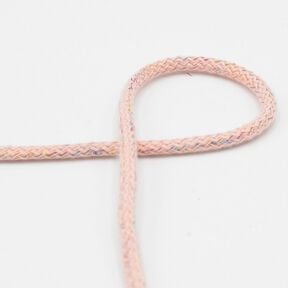 Cordon en coton Lurex [Ø 5 mm] – vieux rose clair, 